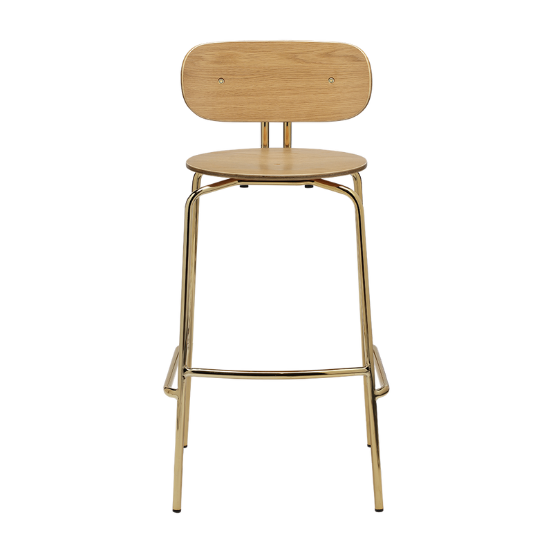 UMAGE Packshot 5918 1 Curious Bar Stool Oak Brass (1)