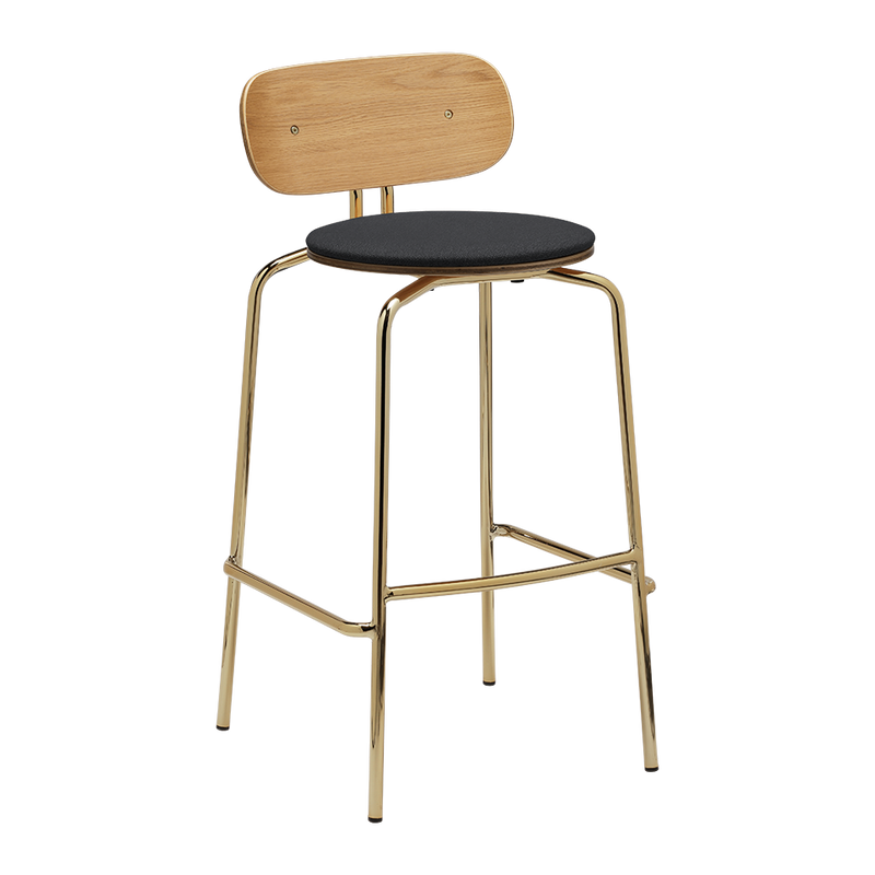 UMAGE Packshot 5918 1C719 04 Curious Bar Stool Oak Brass Shadow (2)